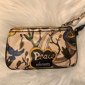 Sakroots Wristlet – Peace